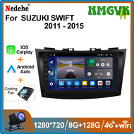 8G 128G วิทยุติดรถยนต์ 2 Din Android Auto สําหรับ Suzuki Swift 4 2011 - 2015 มัลติมีเดีย Carplay Stereo GPS Navigation Head Unit 9 "หน้าจอ