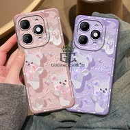 Itel A90 A80 A70 A60 A60S A50 Silicone Phone Camera Case Warehouse and Cute Bear Character Cover