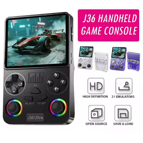For J36 Ultra Retro Handheld Game Console 2025 New Upgrade 3.5 Inch IPS Screen Online Battle Portabl