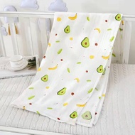 ผ้าอ้อมสาลูคอตตอนแท้ 100% 【ขนาด78cmx80cm】รุ่นเย็บขอบ