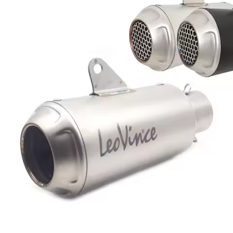 Universal LeoVince Motorcycle Escape Muffler Modified Exhaust Pipe with DB Killer For Honda Yamaha K