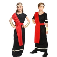 Halloween Masquerade Ancient Roman Greece Performance Costume Children Roman Goddess Greece Queen Pe