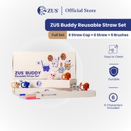 ZUS® Buddy Reusable Straw Set - Full Set