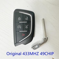 Original 5Button 433MHZ Remote Control Key for Cadillac GT4 XT4 Smart Key with 49Chip