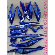 NVX155 AEROX MOVISTAR BLUE 2018 HLY/HLD COVER SET NVX155(STICKER TANAM)