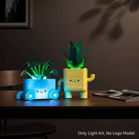 No Model LED Lighting Set Suitable for LEGO Happy Plants The Botanical Collection 10349 Building Blo