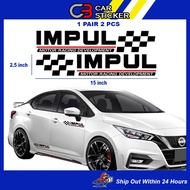 NISSAN IMPUL CAR BODY STICKER/ 1 PAIR 2 PCS / CS653