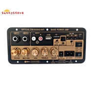 Digital  Stereo Amplifier Board Subwoofer Dual Microphone Karaoke Car Amplifiers Speaker