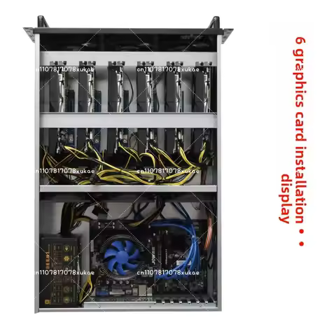 4U Multi-Graphics Card Chassis 6/8 Graphics Card IDC Room Rack Server GPU Industrial Control Compute