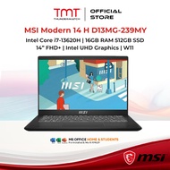 MSI Modern 14 H D13MG-239MY Laptop | i7-13620H | 16GB RAM 512GB SSD | 14” FHD+ | Intel UHD Graphics 