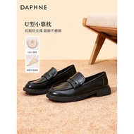 Daphne Commuter Small Leather Shoes Women's Shoes Work Shoes Black Shoes Loafers 2026 New Style Inte