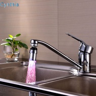 Temperature control 360 degree rotating color change faucet universal splash filter internal thread 