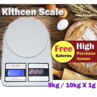 Digital LCD Scale High Precision Electronic Kitchen Scale Food (5Kg / 10Kg x 1g) Weighting Digital Scale / Penimbang Kek