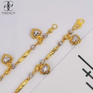 [Gold & Co] Gold 916 New Fashion Hand Chain Hanging Love viral (2C) 8.xx grams Gold 916 Pure Gold