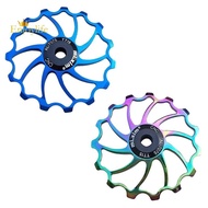 Mi.Xim 2 Pcs Bike Pulley 15T Aluminum Jockey Wheel Bike Guide Roller for MTB Road Bike Folding Bike, Blue &amp; Colorful