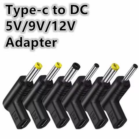 USB TYPE-C PD to DC Power Connector 5V 9V 12V Type C to DC Jack Plug Charging Adapter Converter for 