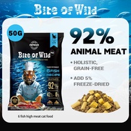 Bite of Wild F42 (50g) 6Fish Cat Food Kibble With Freeze-Dried Raw Fish Meat / Salmon- Adult&Kitten