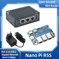 Nanopi R5s Rockchip Rk3568 Quad-core 2.0GHz Dual 2.5G + Gigabit Optional 2 / 4 GB RAM 8 / 16 GB EMMC