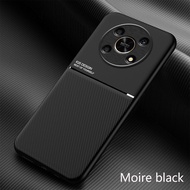 Honor X9 5G / Honor X30 Case,RUILEAN Fashionable Moire Embedded Iron Plate Ring-free Bracket Phone C