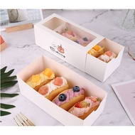 5pcs Cake Roll Box Kraft Cake Box Pastry Loaf Box Swiss Roll Banana Bread Drawer Box Packaging | P&amp;B