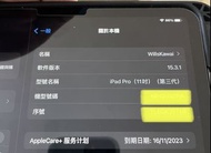 iPad Pro 第三代 WI-FI 版 256GB 有Care plus