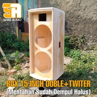 Box speaker 15 inch doble plus twiter