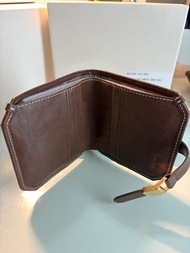 山下有松銀包 Songmont Brown Leather Wallet 