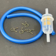 NLK RACING FUEL FLITER+PIPE PETROL BLUE FOR CARBURATOR