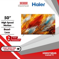 Haier S75E HQLED 4K HDR Android TV H50S75EUG 50" | H55S75EUG 55" | H65S75EUG 65" with Dolby Audio