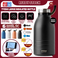 Tyeso Tumbler Thermos With Handle 1500ml/1900ml Large Vacuum Insulated Thermos Water Bottle For Hot&