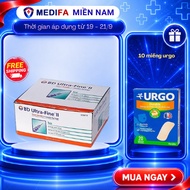 Box of 100 Diabetic Insulin Syringes 0.3 mL, 0.5 mL, 1 mL BD ULTRA - FINE II SHORT NEEDLE - U100
