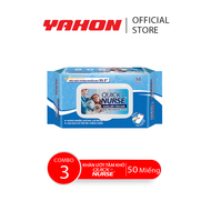 Combo Bao Khăn Ướt Tắm Khô Quick-Nurse 50 miếng/bao
