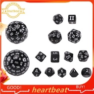 15Pieces Complete Polyhedral DND Dice Set D3-D100 Spherical  Dice Set,100 Sides Dice Set for Role Pl