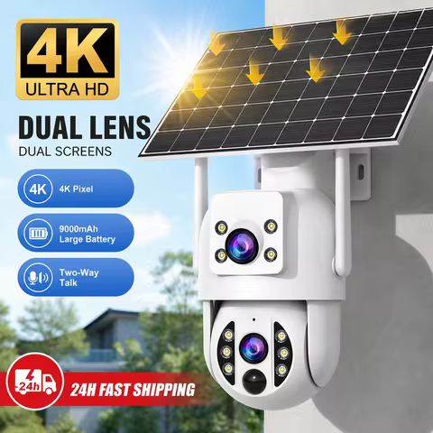 Camera WiFi Outdoor Surveillance JOOAN 4K 10MP WiFi Surveillance Camera Solar Outdoor CCTV Camera Wi