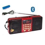 Original JOC FM Radio Bluetooth Dual Speaker Rechargeable 18650 Battery Make Reliable Long Play Port