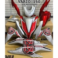 COVERSET ORIGINAL HONDA VARIO 150 & HONDA VARIO 125 DESIGN CUSTOM HITAM BATMAN, MERAH PURBA, DESIGN 