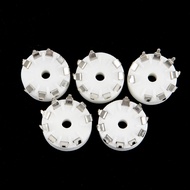 5Pcs Ceramic 9pin B9A PCB Mount Tube Socket 12AX7 12AT7 Hifi Audio Vintage AMP