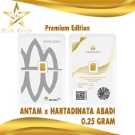 Star Gold Logam Mulia Micro Gold Antam Hartadinata 0.25 Gram Premium