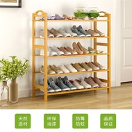 ST/💚Shoe Rack Shoe Cabinet Bamboo Storage Rack Thickened Strip Storage Bamboo Strip Household Simple Multi-Layer Assembl