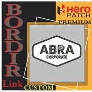 HP-431 PATCH EMBROIDERY LOGO ABRA CORPORATE LOGO EMBLEM