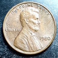 1980 1Cent Lincoln Memorial Cent