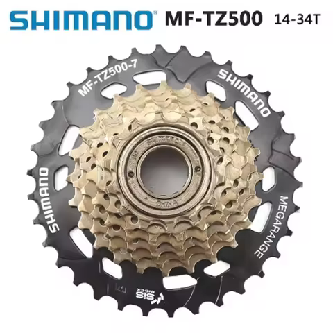 Shimano MF-TZ500-7 Bicycle Freewheel 14-34T Steel for MTB Road Folding Bike MF-TZ500 Cycling Bicycle