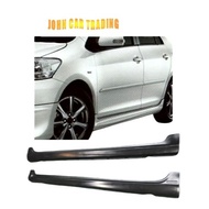 Ready Stock Toyota Vios 2008 TRD Sportivo Pu Side Skirt Vios Ncp93 BodyKit Vios TRD Skirt Tepi (2Pcs