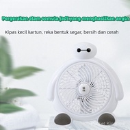 Mini Table Fan, Bamix Cartoon Fan, Silent Swingable, Suitable for Office and Dormitory, Affordable P