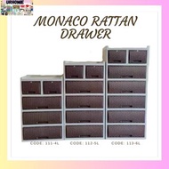 113 MONACO RATTAN 6L /SPACE SAVERS/ORGANIZER/LAGAYANNG DAMITWARDROBE/ELEGANT DESIGNCABINET/ MINIMAL 