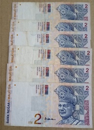 Duit Lama Malaysia Rm2 Siri 10 condition biasa F