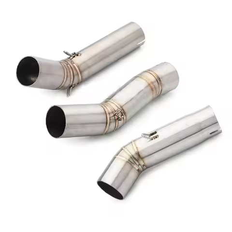 GSXR 600 750 K6/7/8/9/10/11/12/13/14/15 Slip-on Motorcycle Exhaust Middle Link Pipe 51mm Muffler Esc