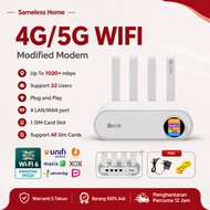 4G/5G Router with SIM Card Slot WiFi 6 1200Mbps Wireless CPE Modem Openline Malaysia