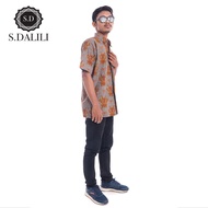 Baju Batik Lelaki | S.DALILI Kemeja Batik Lelaki Lengan Pendek Short Sleeve Shirt