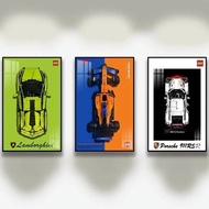 Top Wall Mounted Poster Frame for Brick s Car Display on the Wall 80cm x 50cm